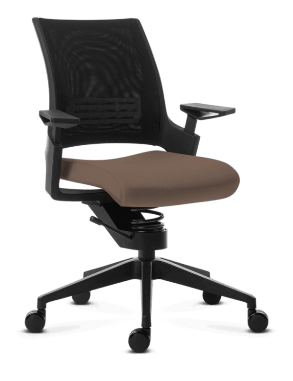 Chaise de bureau ergonomique Adaptic Mio Marron