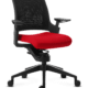 Chaise de bureau ergonomique Adaptic Mio Rouge